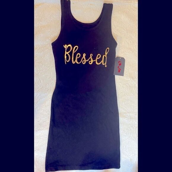🛍 On Fire Blessed Super cute ✨Sleeveless Tank Top Size: 10 (M) - Picture 1 of 5
